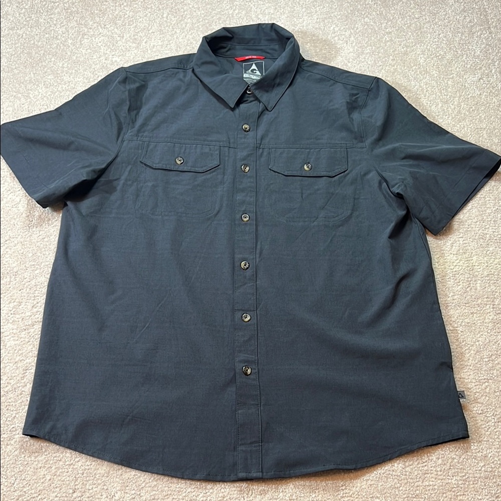 Gerry Button Up Shirt Short Sleeve Outdoor Work Utility‎ Top Size L